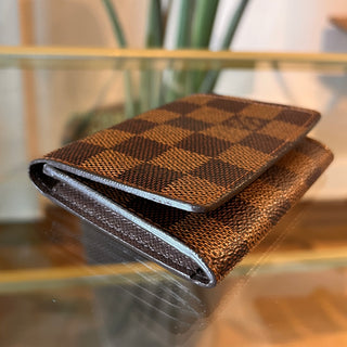 LOUIS VUITTON Enveloppe Carte de Visite Damier Ebene