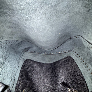 VALENTINO Pebbled Leather Rockstud Flat Hobo Bag