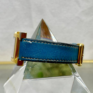 HERMES HH1.201  Blue Gold Plated H Quartz Ladies Watch