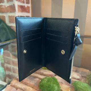 JIMMY CHOO Litzy Black Leather Wallet