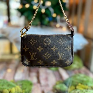 LOUIS VUITTON Monogram Mini Pochette Accessories