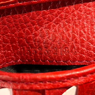 GUCCI Interlocking G Logo Red Dollar Compact Bi-Fold Wallet