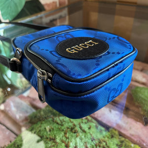 GUCCI Blue GG Nylon Off The Grid Top Handle Mini Crossbody Bag TS3067