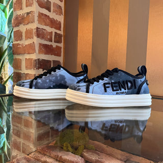 FENDI Blue Fabric Tye Dye Sneakers SZ 35 (US 5)