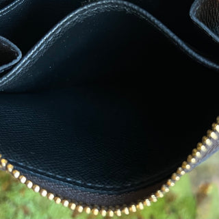 LOUIS VUITTON Giant Monogram Brown Leather Zippy Coin Purse