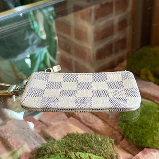 LOUIS VUITTON Damier Azur Canvas Key Cles