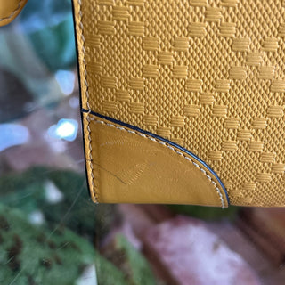 GUCCI Continental Yellow Diamante Leather Zip Wallet
