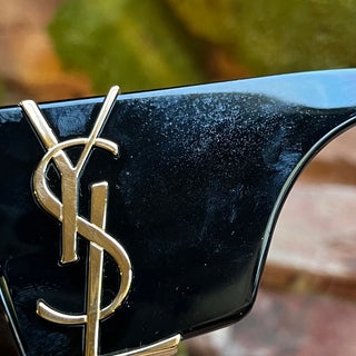 SAINT LAURENT SL M119 BLAZE YSL Black Acetate Oversized Sunglasses