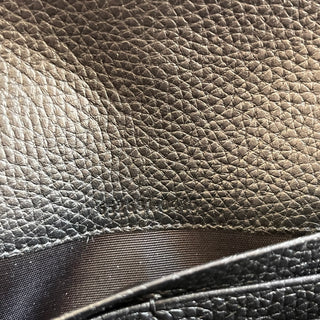 GUCCI Jackie 1961 Black Leather Wallet On Chain Crossbody