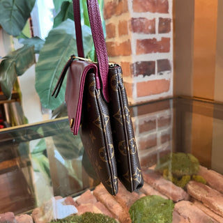 LOUIS VUITTON Twice Monogram Canvas Crossbody