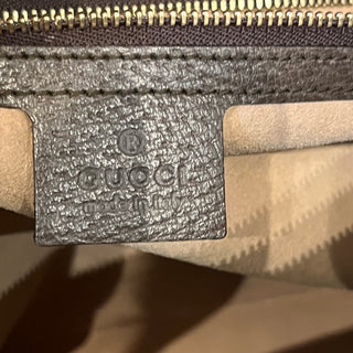 GUCCI Ophidia Medium GG Supreme Monogram Web Brown Tote