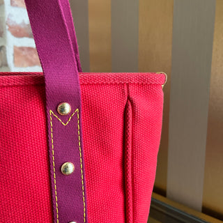 LOUIS VUITTON Antigua Cabas MM Rouge Toile Canvas Tote Bag