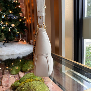 GUCCI Aphrodite Small Mystic White Goatskin Shoulder Bag
