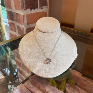 TIFFANY&CO Sterling Silver Elsa Peretti Open Heart Necklace