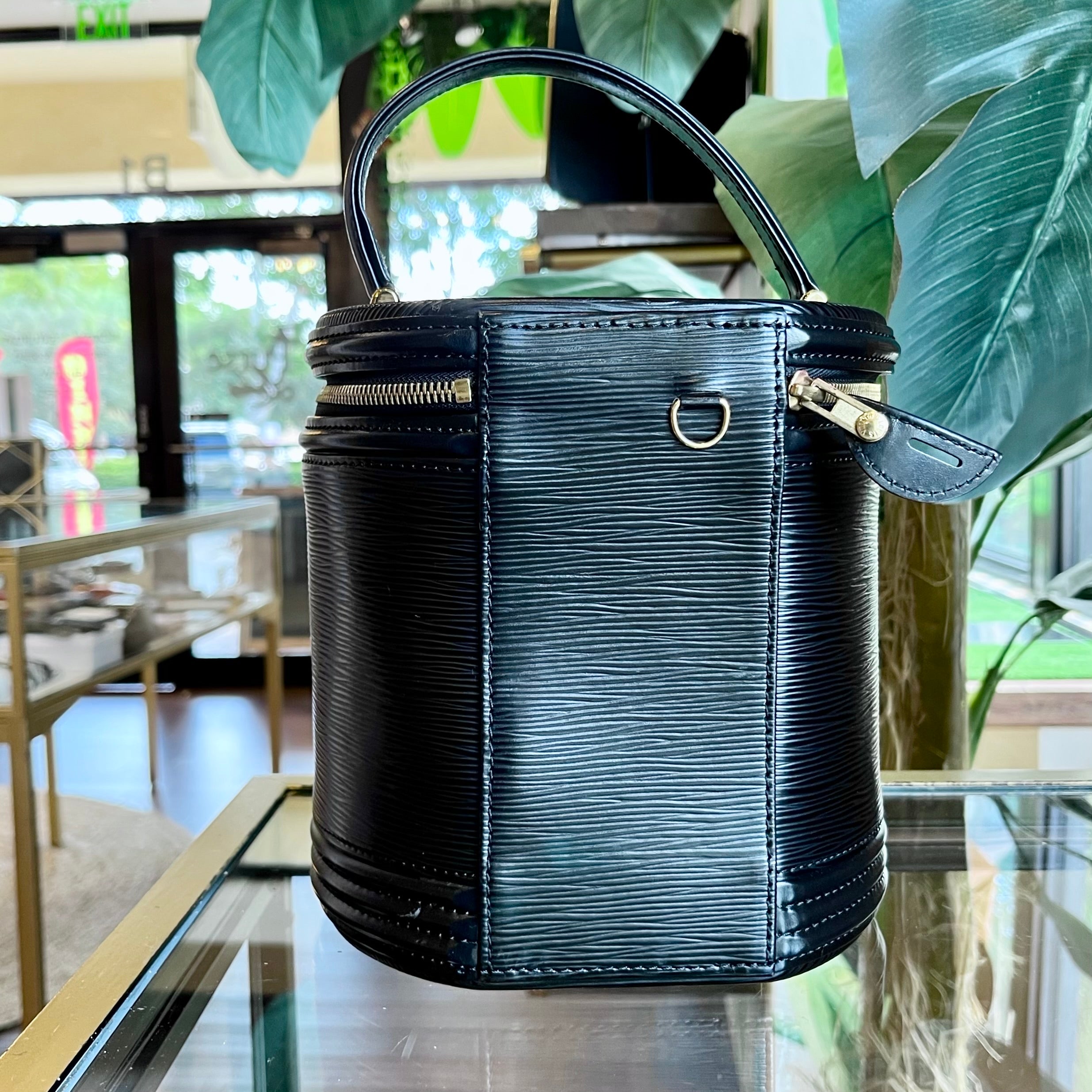 Louis Vuitton Louis Vuitton Cannes Black Epi Leather Handbag