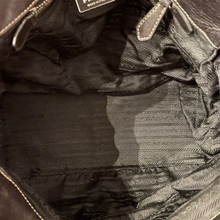 PRADA Black Nylon Multipocket Shoulder Bag