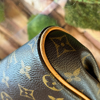 LOUIS VUITTON Eva Brown Monogram Canvas Clutch Bag