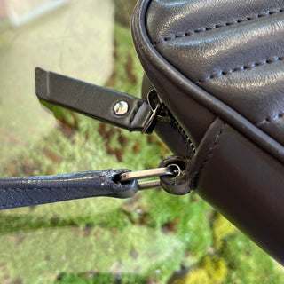 SAINT LAURENT Lou Dusty Grey Matelassé Monogram Calfskin Camera Bag