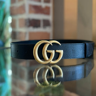 GUCCI GG Marmont Black Leather Belt SZ 85/34
