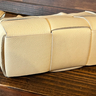 BOTTEGA VENETA Mini Arco Beige Grained Calfskin Tote Bag