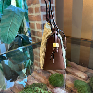 LOEWE Raffia Mini Hammock Crossbody