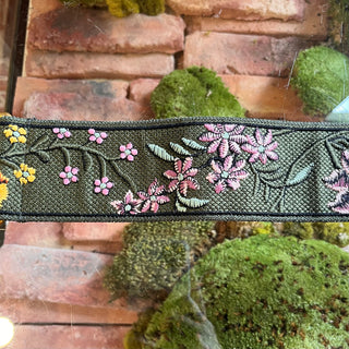 DIOR Multicolored Embroidered Floral Strap
