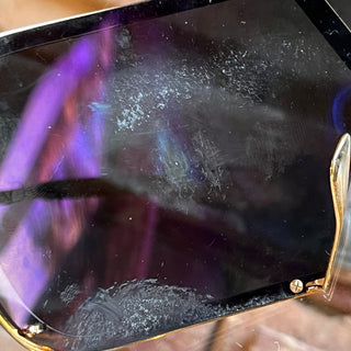 VALENTINO V-Romask Black/Gold Metal Visor Sunglasses
