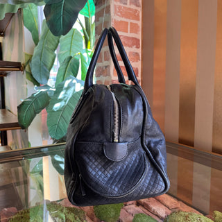 CHANEL Rue de Cambon Large Black Caviar Leather Bowling Bag