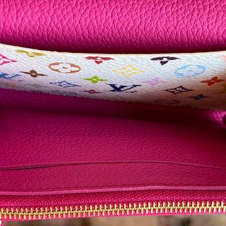 LOUIS VUITTON Pink Murikami Rosalie Wallet