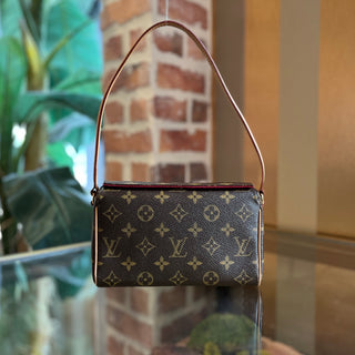 LOUIS VUITTON Recital Brown Monogram Canvas Shoulder Bag