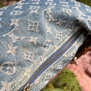 LOUIS VUITTON Baggy PM Blue Denim Monogram Shoulder Bag