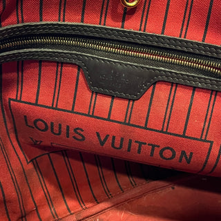 LOUIS VUITTON Neverfull MM Damier Ebene Brown Canvas Tote Bag