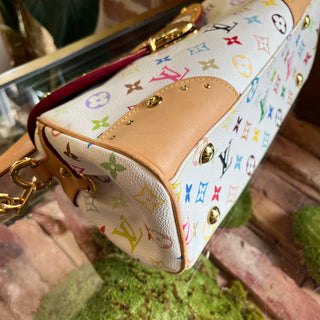 LOUIS VUITTON Beverly White Monogram Multicolor Canvas Shoulder Bag
