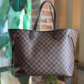 LOUIS VUITTON Neverfull GM Damier Ebene Canvas Tote Bag