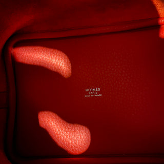 HERMÈS Picotin Lock 18 PM Rouge Casaque Taurillon Clemence Bag