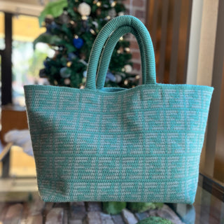 FENDI Shopper Cashmere FF Knit Tote