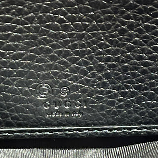 GUCCI Soho Zippy Black Dollar Calfskin Tassel  Compact Wallet