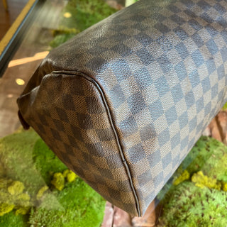 LOUIS VUITTON Speedy 35 Damier Ebene Canvas Satchel