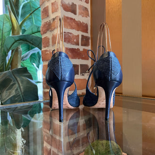 JIMMY CHOO Denim Leather Pumps SZ 36.5 (US 6.5)