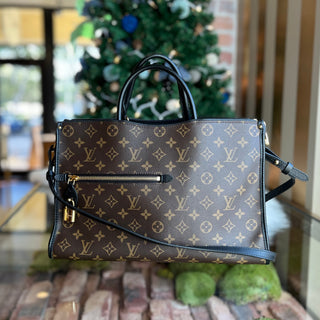 LOUIS VUITTON Popincourt MM Noir Monogram Canvas Tote