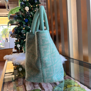 FENDI Shopper Cashmere FF Knit Tote