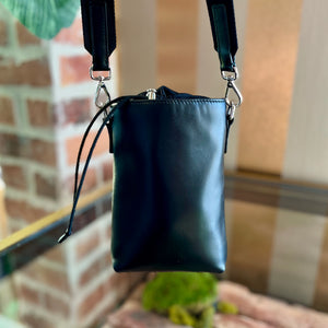 PRADA Black Leather Smartphone Case Bag