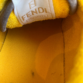 FENDI Beige Match Suede Leather Low Top Sneakers SZ41(11US)