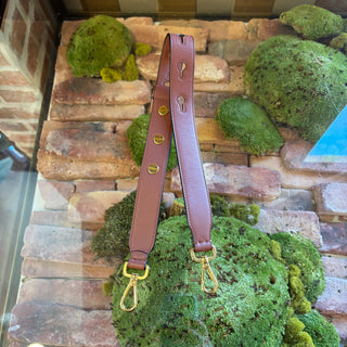 FENDI Brown Leather Selleria Strap