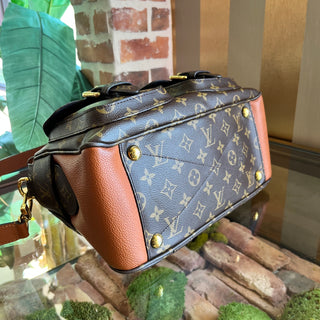 LOUIS VUITTON Manhattan NM Brown Monogram Canvas Top Handle Bag