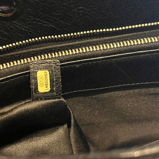 CHANEL On The Road Black Quilted Glazed Leather Tote Bag