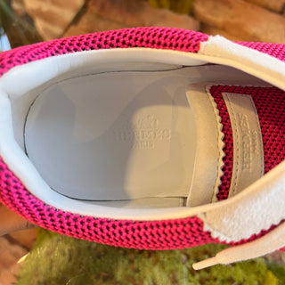 HERMES Rose Vinicunca Air Mesh Bouncing Sneakers SZ 39 (US 9)