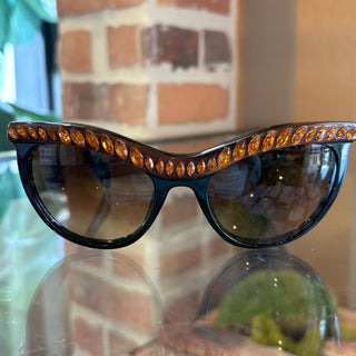 PRADA SPR04P Crystal Sunglasses