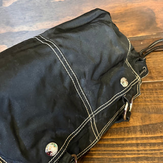 PRADA Black Nylon Multipocket Shoulder Bag