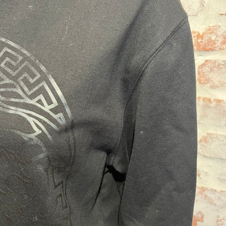 VERSACE Black Cotton Medusa Print Long Sleeve Shirt SZL